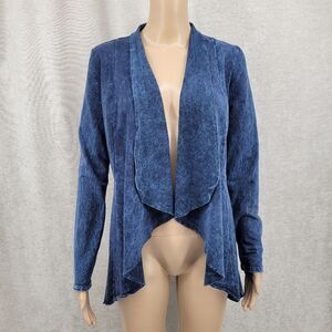 Testimony Los Angeles VICTORIAN JACKET MWJ66 Blue Open Front Cardigan
